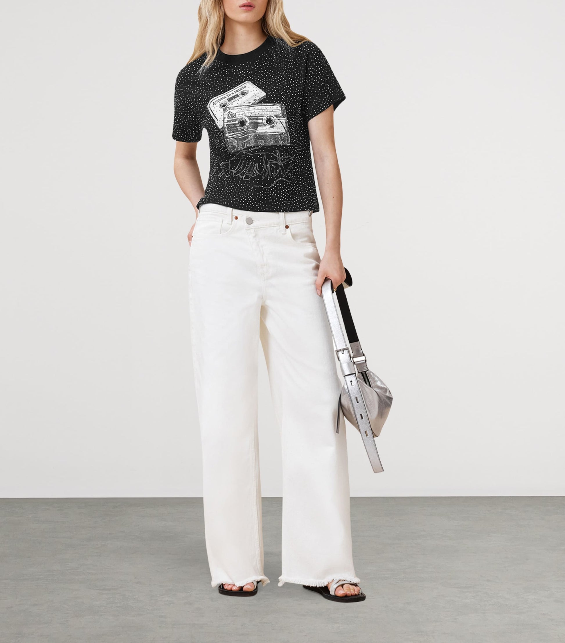 Black Reel Elle Embellished T-Shirt