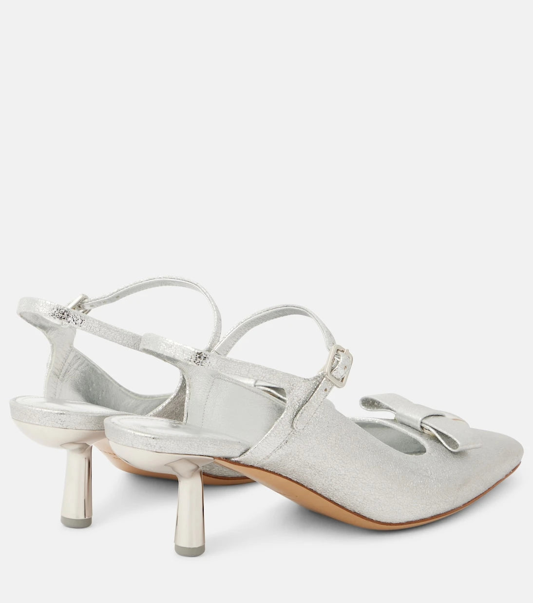 Ferragamo - Ophelia 55 leather slingback pumps