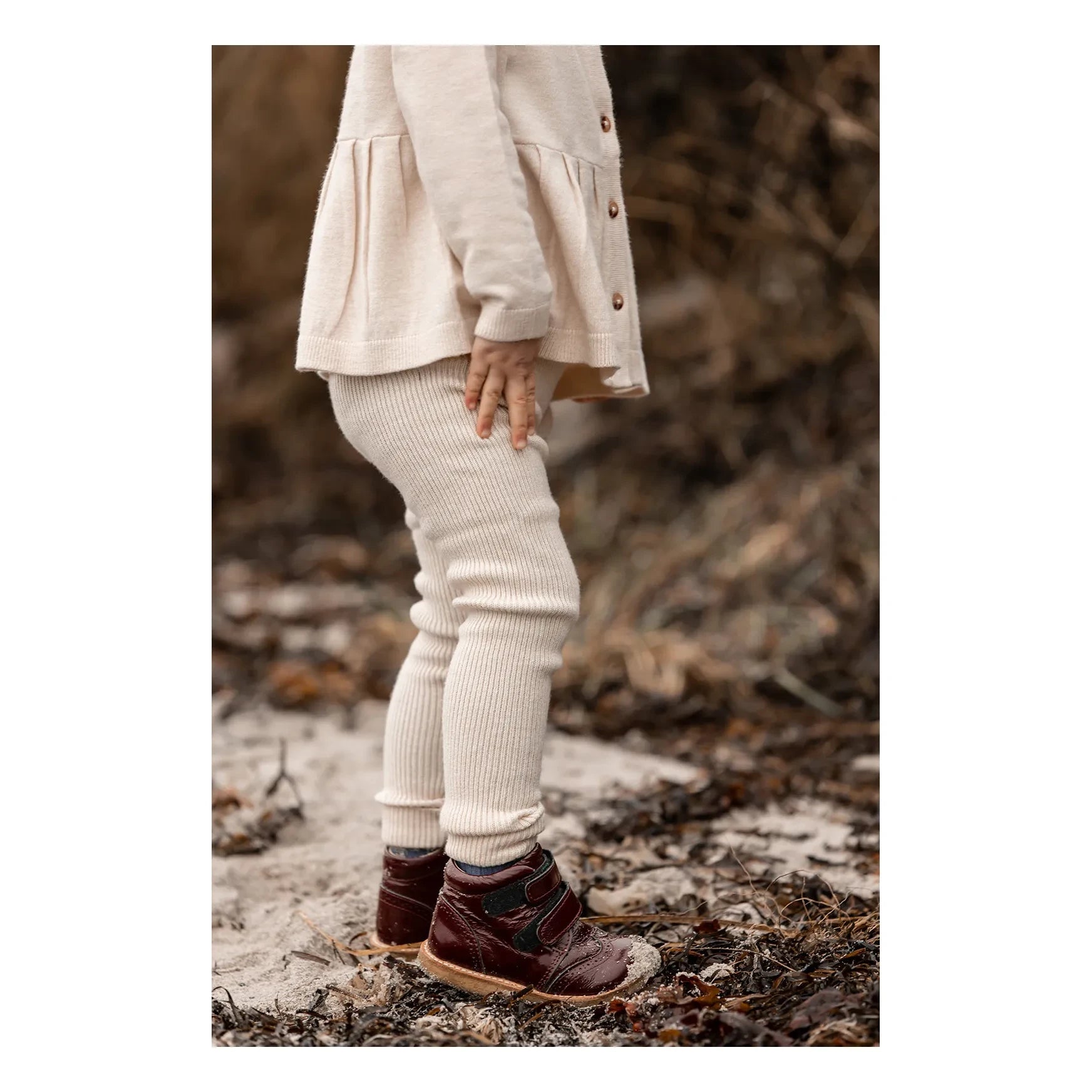 Fliink - Benna Rib Legging | Cream