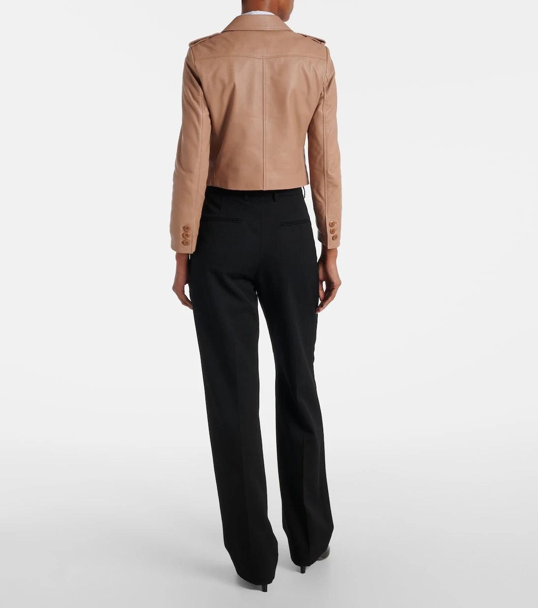 Dorothee Schumacher - Sleek Statement cropped leather jacket