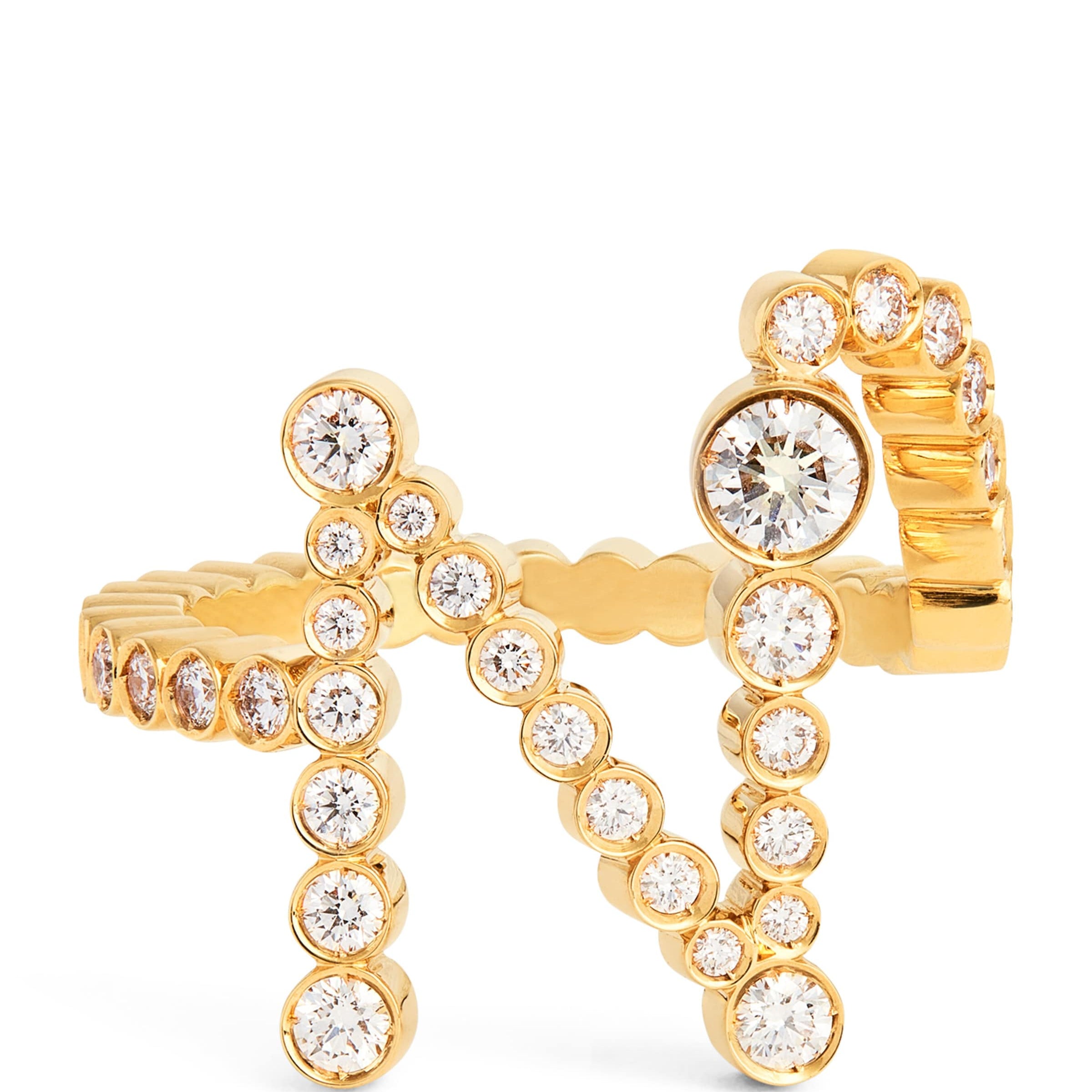 Yellow Gold and Diamond Ensemble ‘N’ Ring