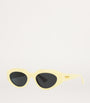 Yellow Oval Sunglasses