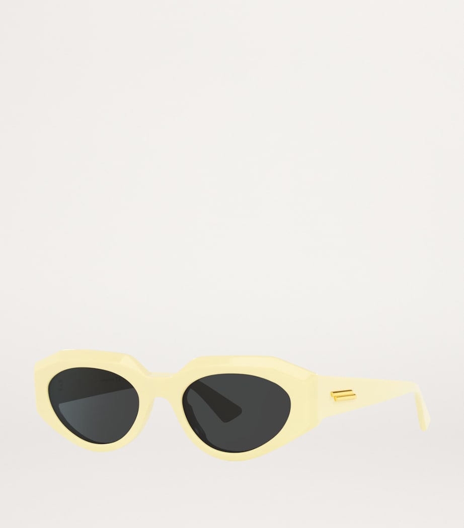 Yellow Oval Sunglasses