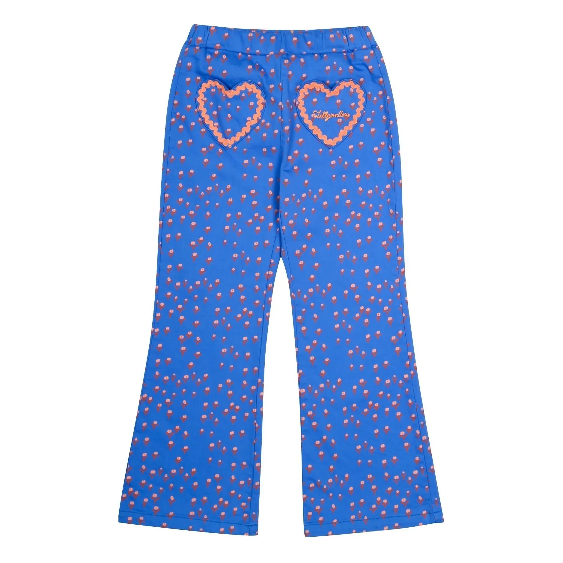 Jelly Mallow - Flare Hearts Pants | Blue