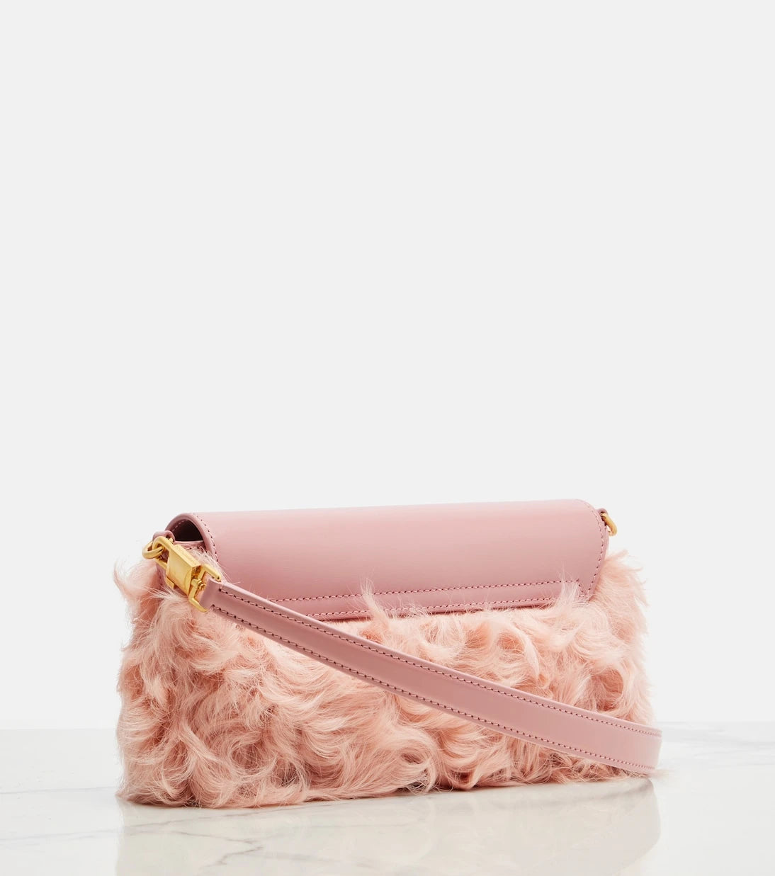 Dolce&Gabbana - Marlene Small shearling shoulder bag
