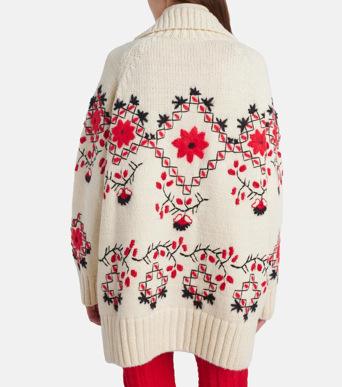 Moncler Grenoble - Embroidered wool-blend cardigan