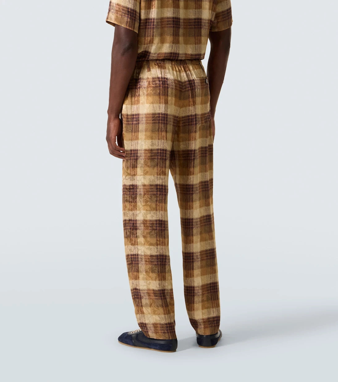 Dries Van Noten - Checked jacquard straight pants