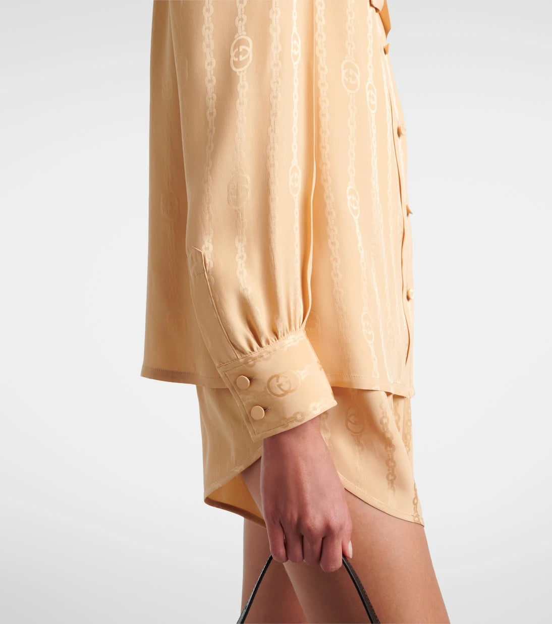 Gucci - Interlocking G silk jacquard shirt