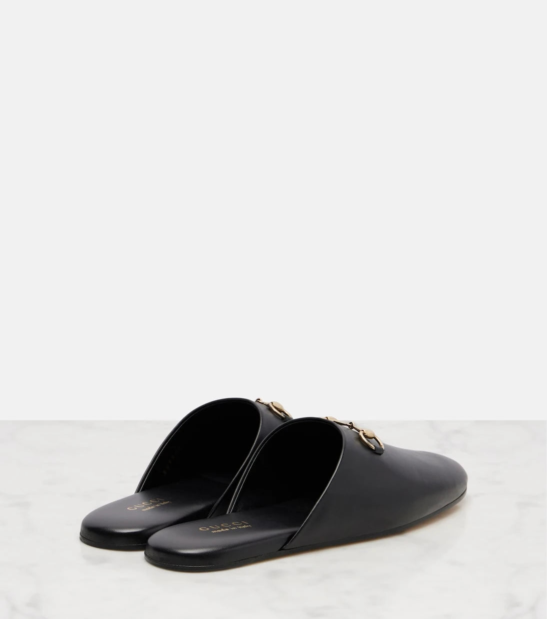 Gucci - Horsebit leather mules