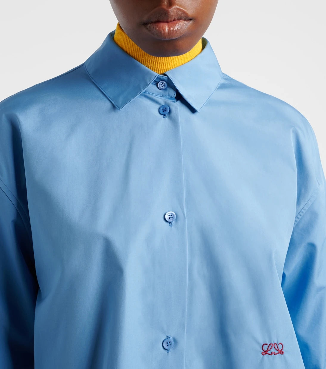 Loewe - Anagram embroidered cotton shirt