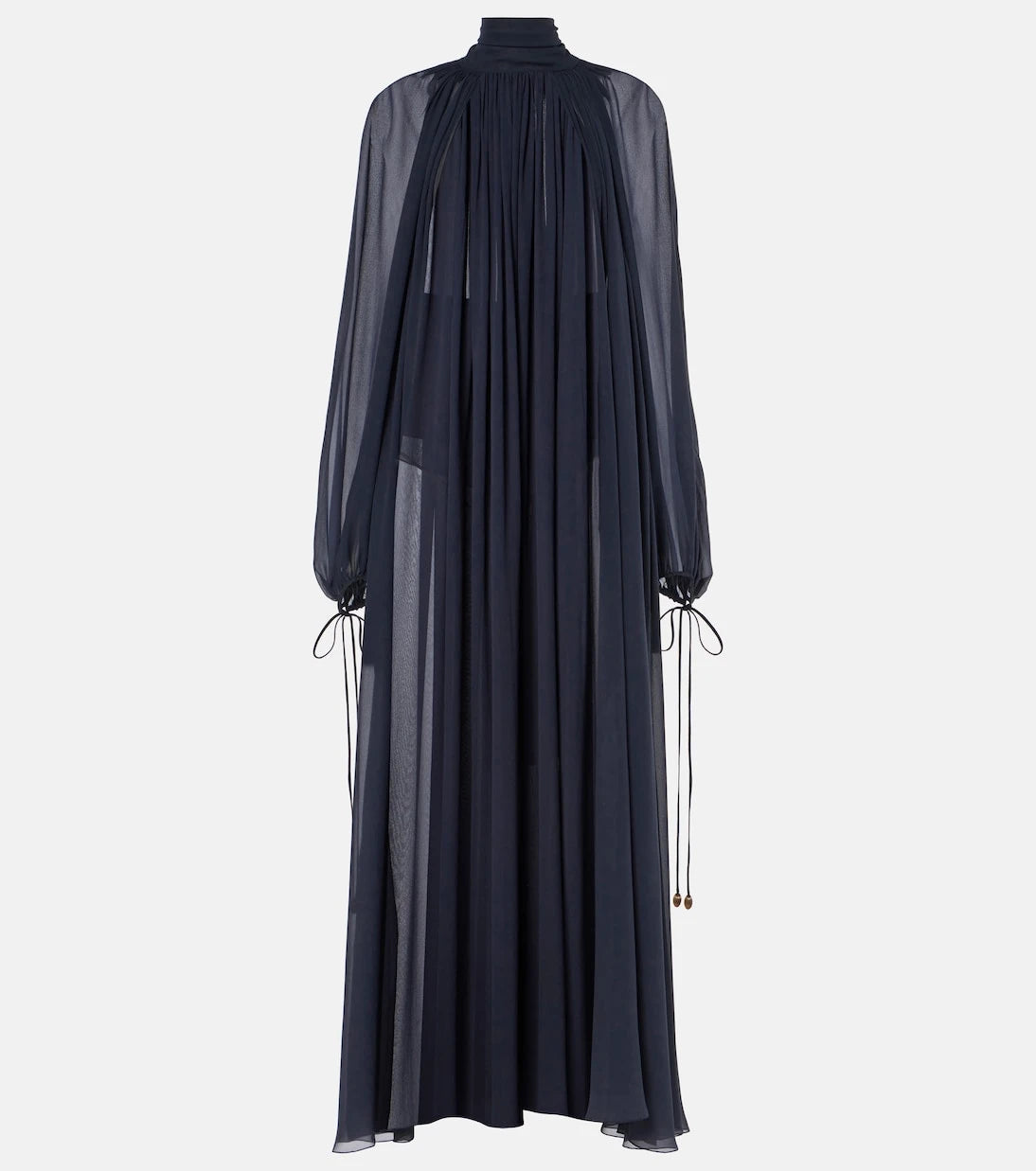 Chloé - Gathered silk georgette maxi dress