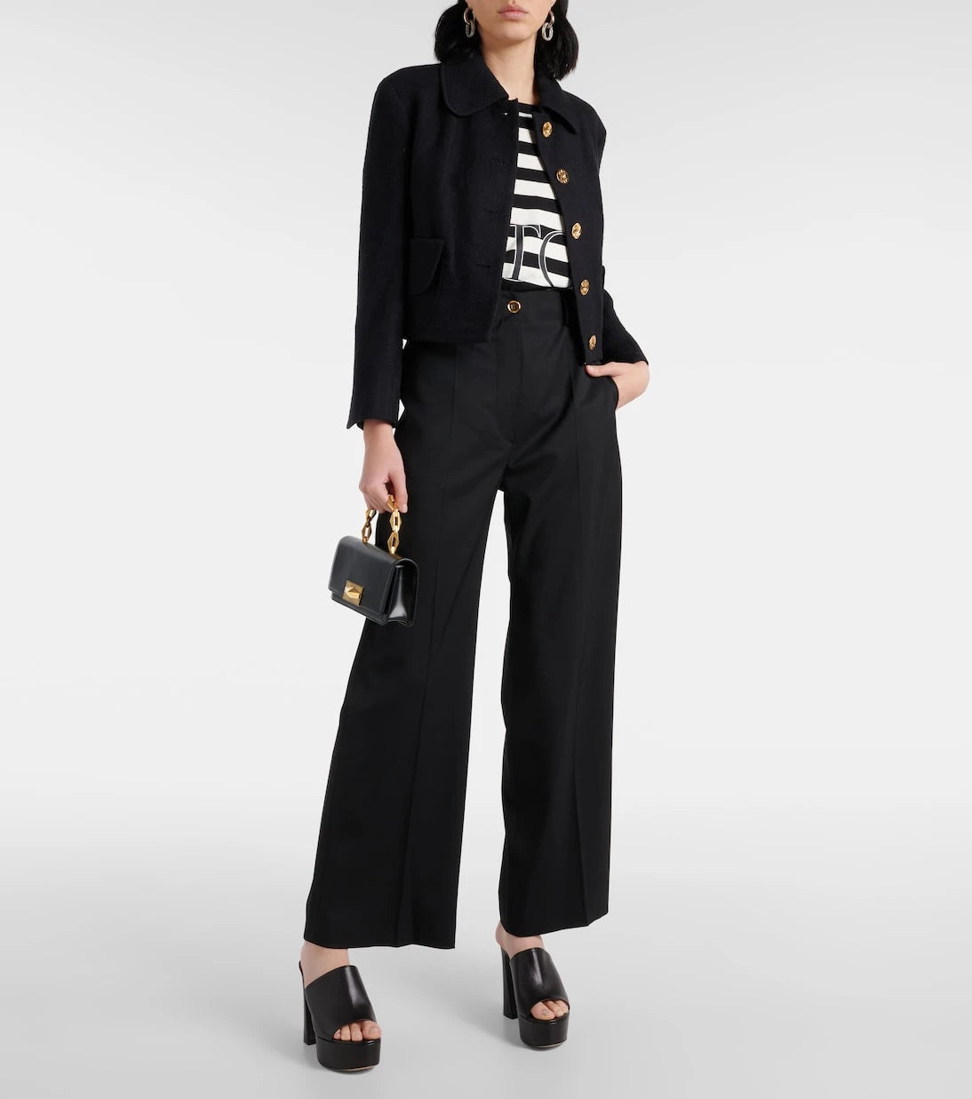 Patou - Mid-rise wool-blend straight pants