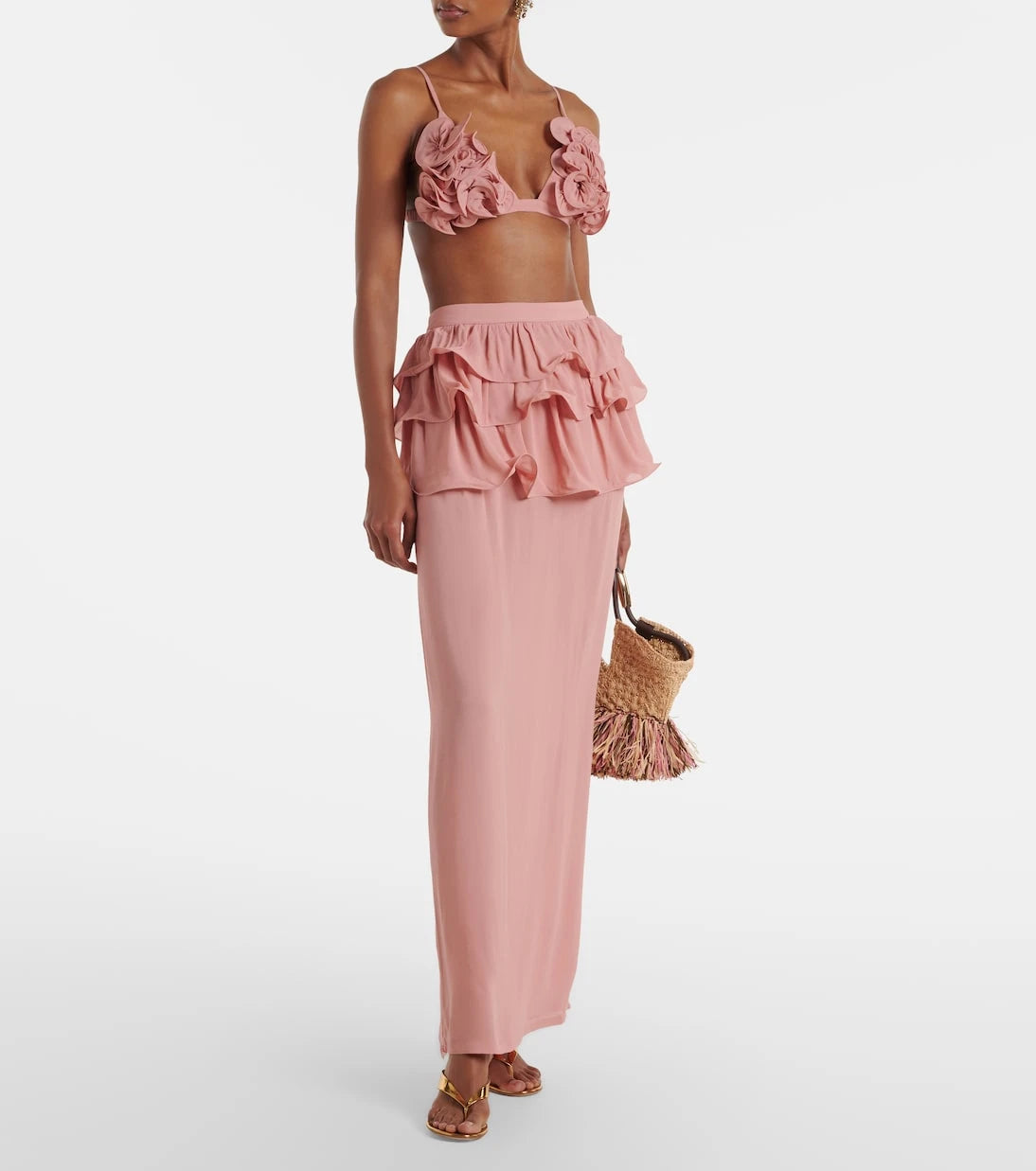 Adriana Degreas - Ruffled maxi skirt