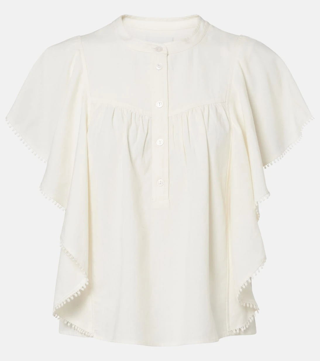 Marant Etoile - Marlie ruffled crochet-trimmed blouse