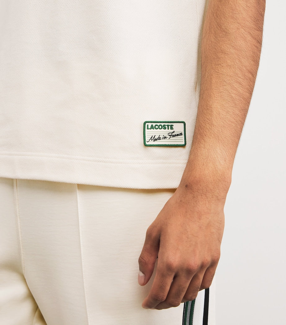 Lacoste Cotton Stripe-Collar Polo Shirt
