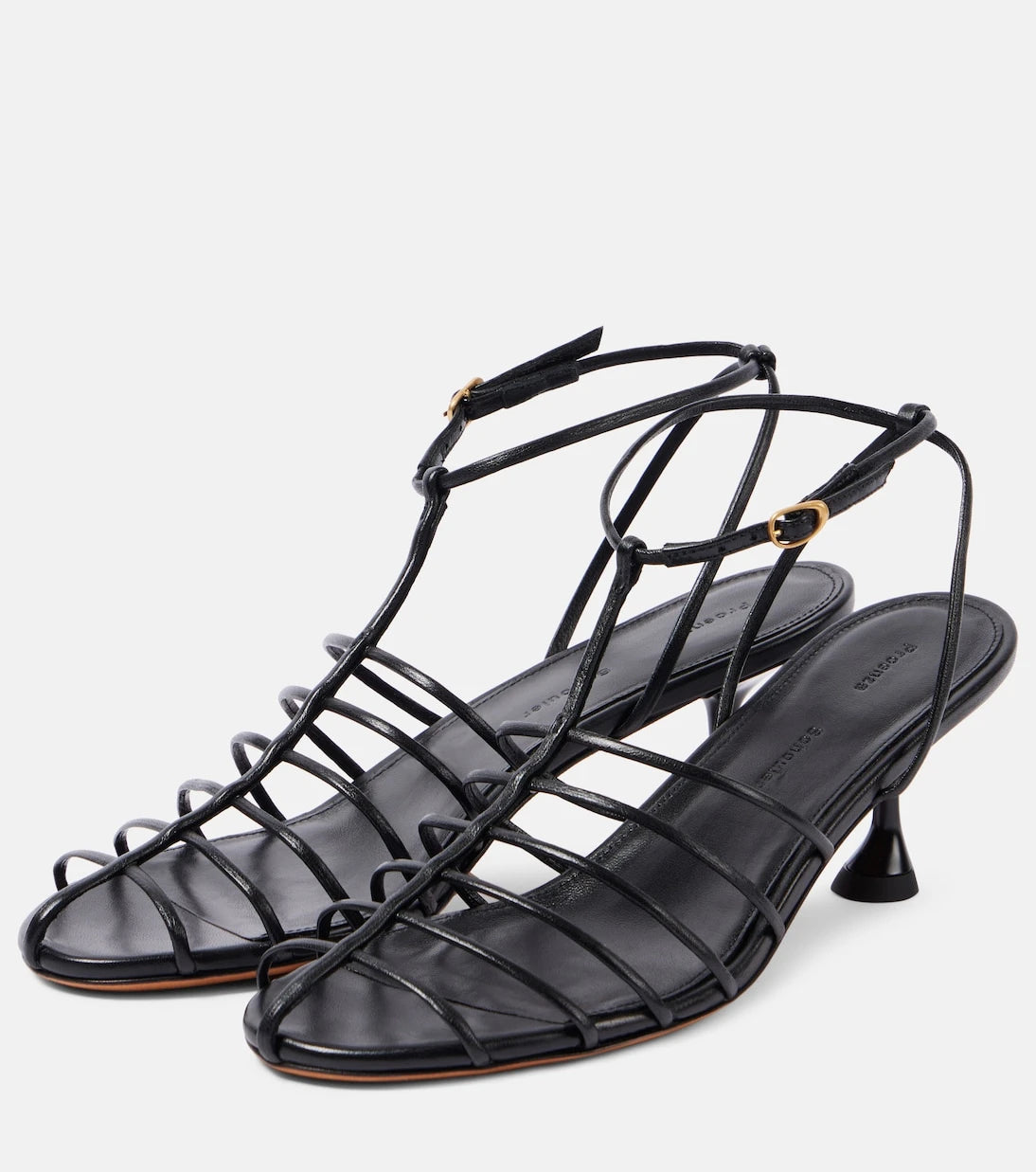 Proenza Schouler - Tee Cage 60 leather sandals
