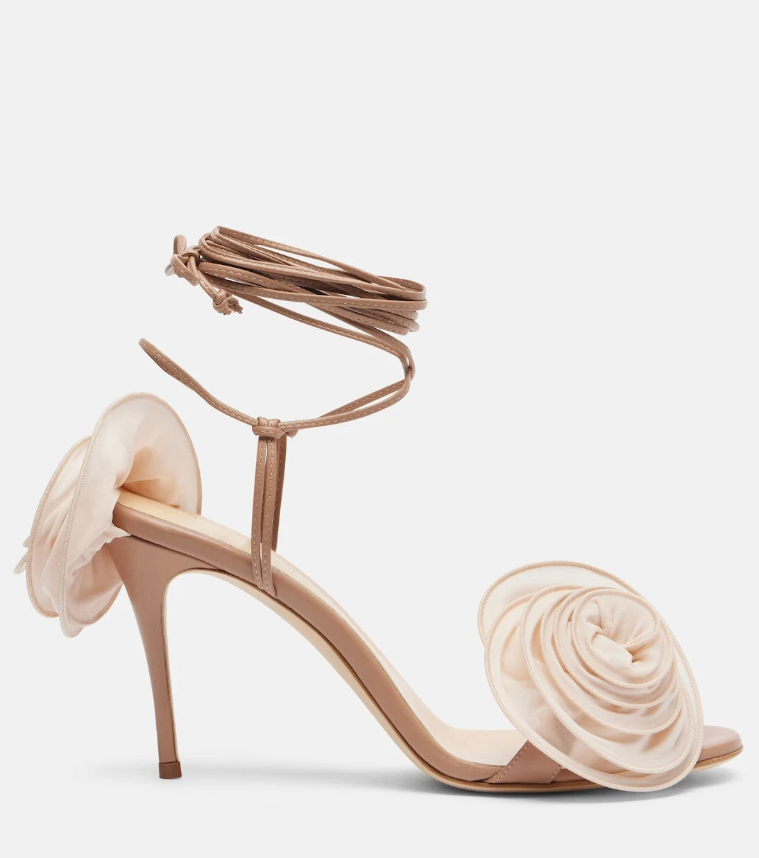 Magda Butrym - Floral-appliqué leather sandals