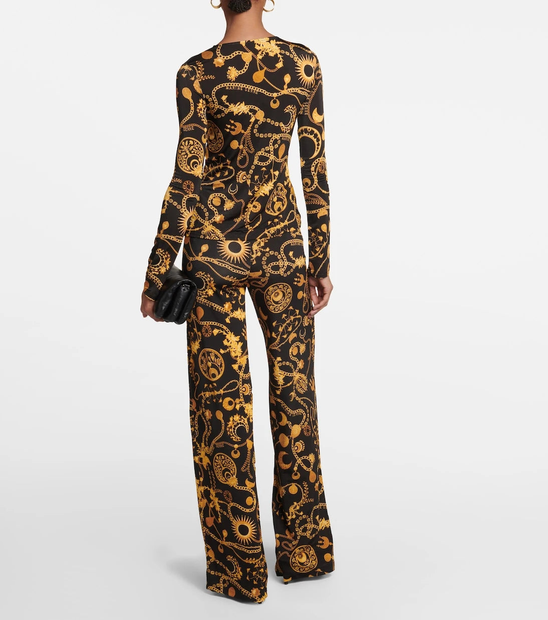 Marine Serre - Printed ruched top