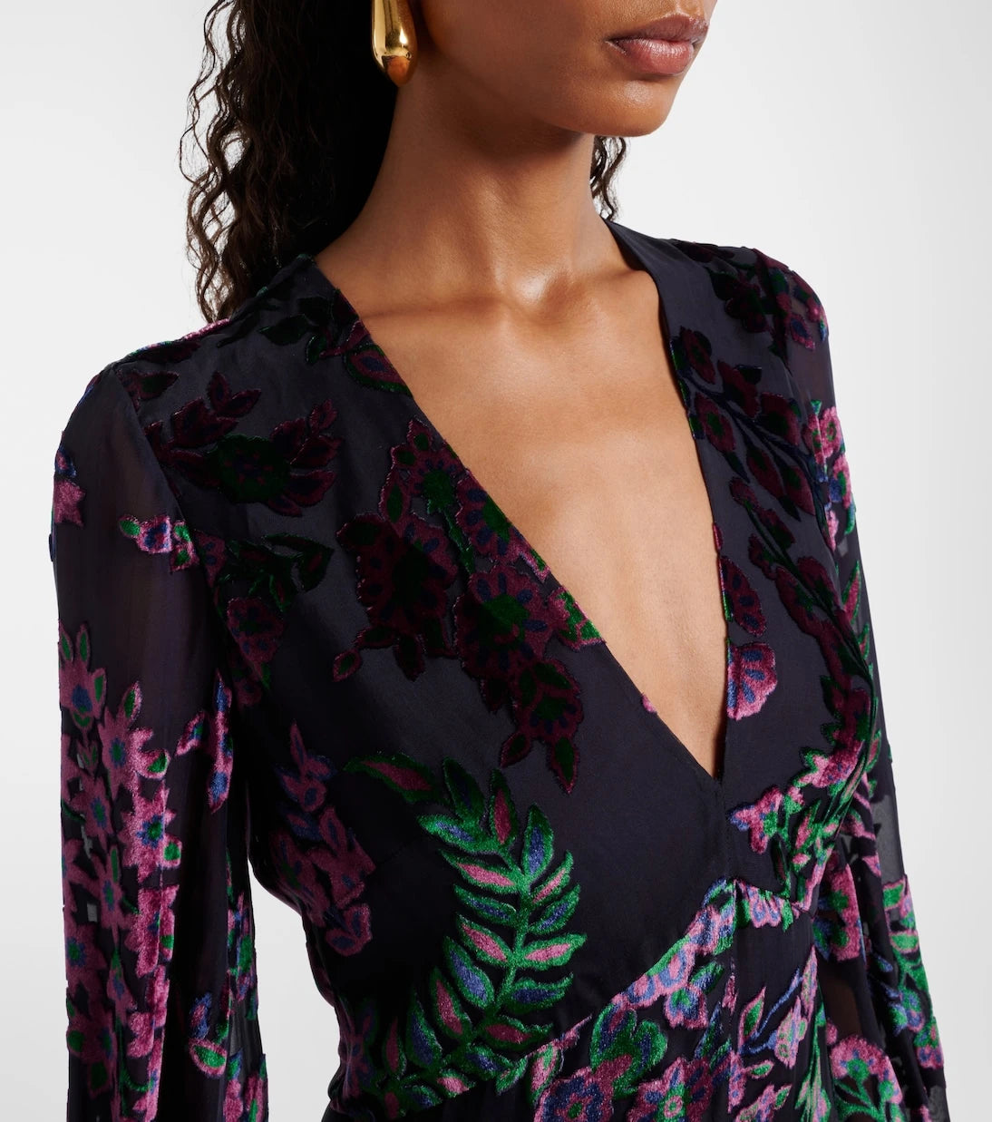 Etro - Embroidered sheer gown