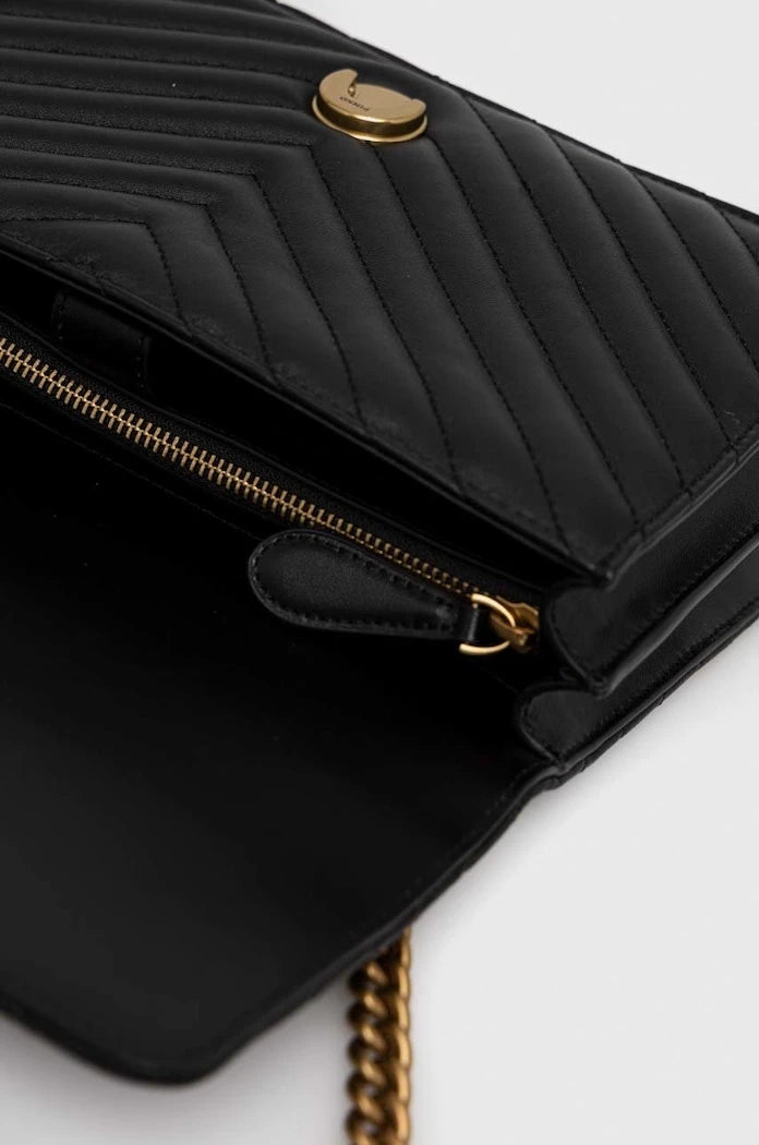 Pinko kadın deri crossbody çanta