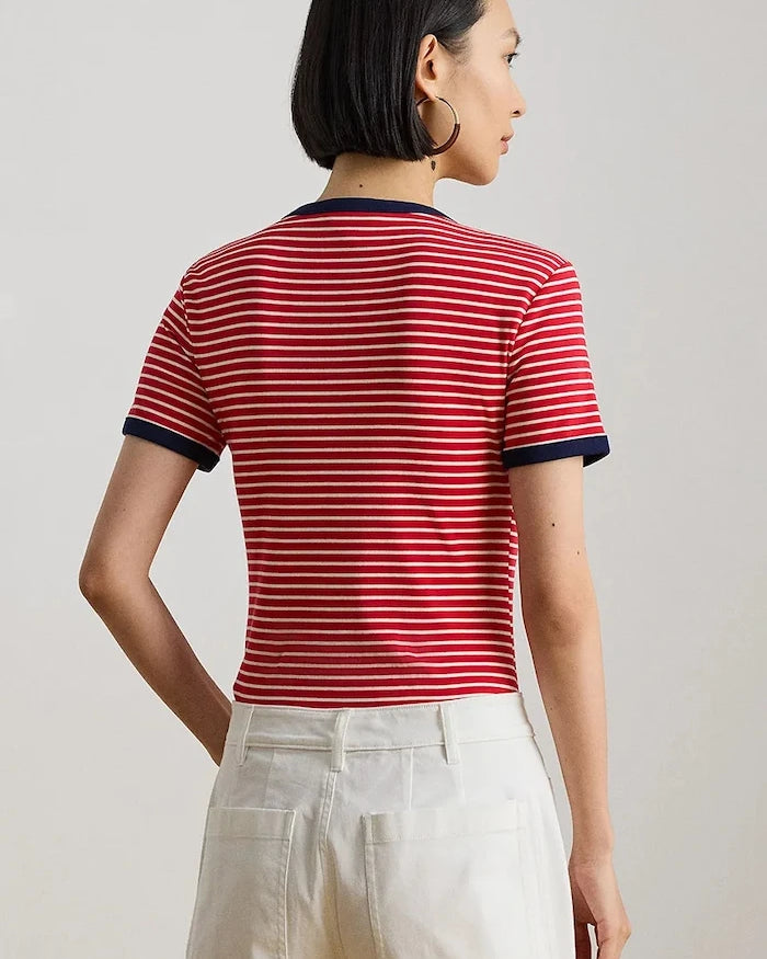 Lauren Ralph Lauren basic kadın pamuklu tişört