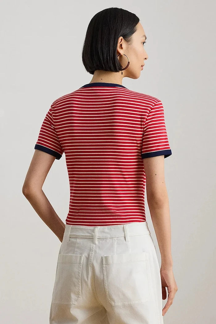 Lauren Ralph Lauren basic kadın pamuklu tişört