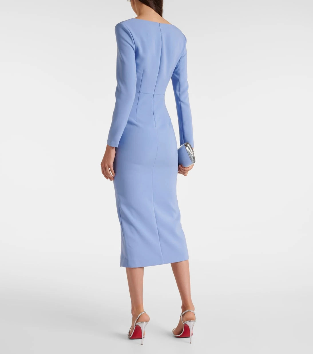 Roland Mouret - Draped crêpe midi dress