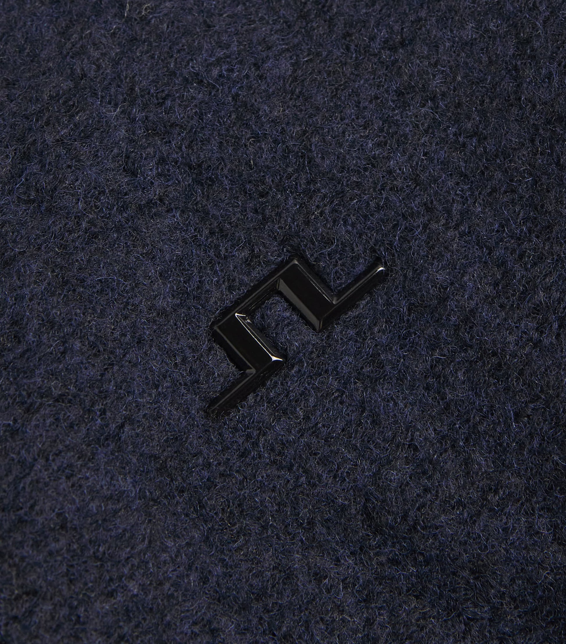 J Lindeberg Navy Wool-Blend Fleece Dustin Jacket