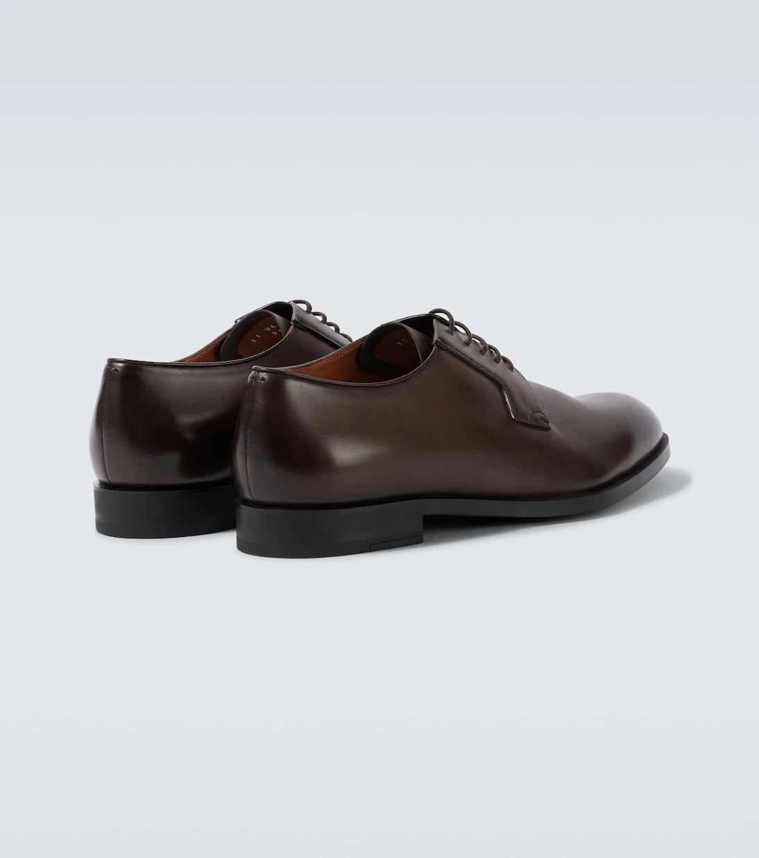 Zegna - حذاء ديربي جلدي جديد كلاسيكي