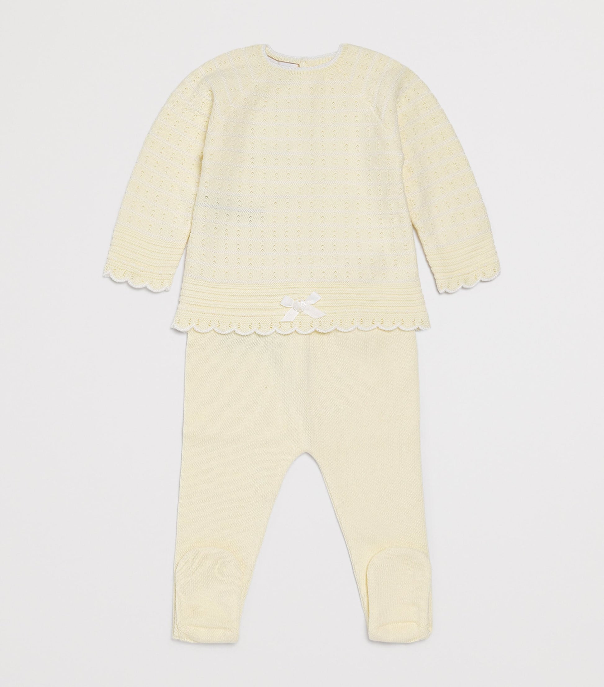 Paz Rodriguez Cotton Knitted Sweater and Leggings Set