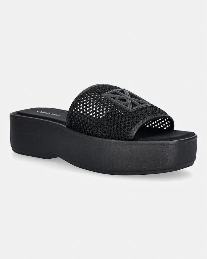 Calvin Klein Kadın FLATFORM SNDL MESH Terlik