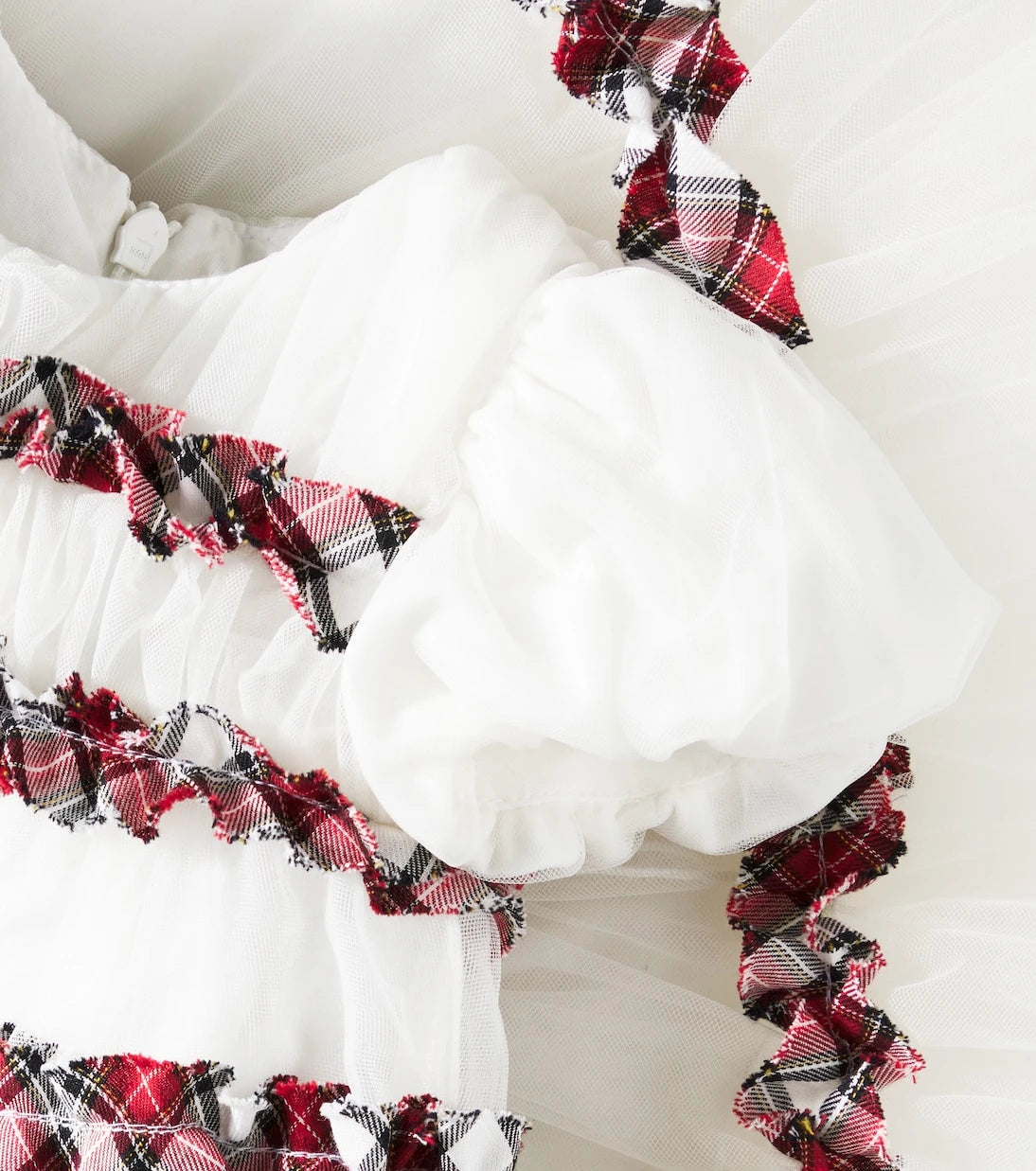 Monnalisa - Baby ruched tulle dress