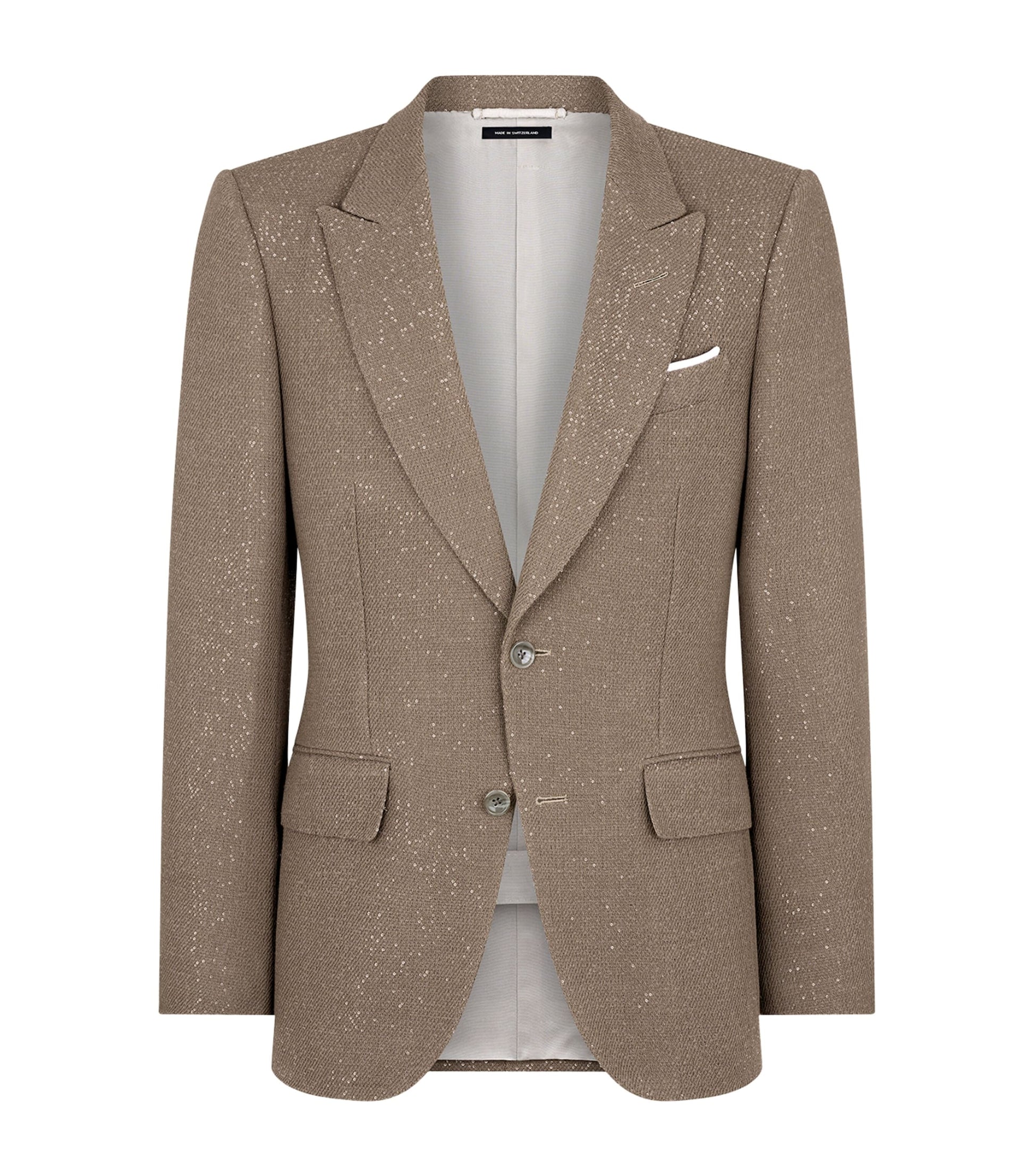 Virgin Wool-Blend Sequinned Blazer