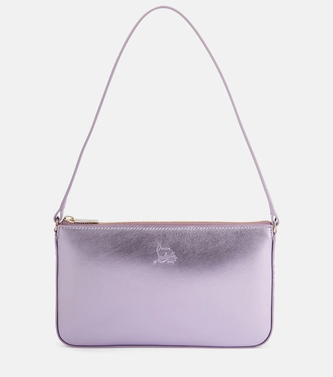 Christian Louboutin - Loubila metallic leather shoulder bag