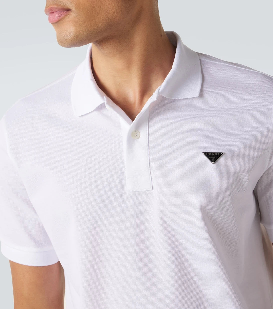 Prada - Cotton piqué polo shirt