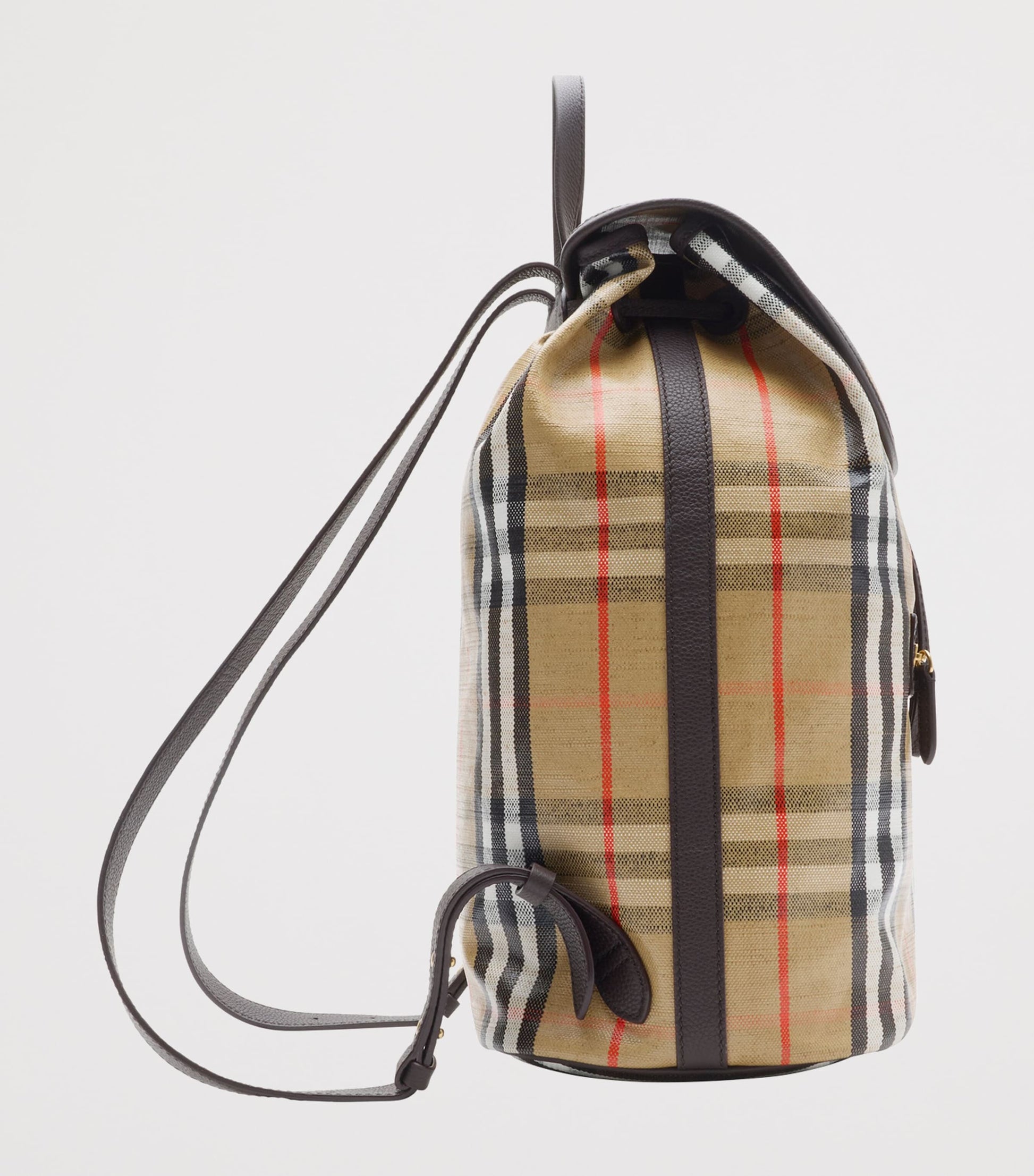 Leather-Trim Check Highlands Backpack