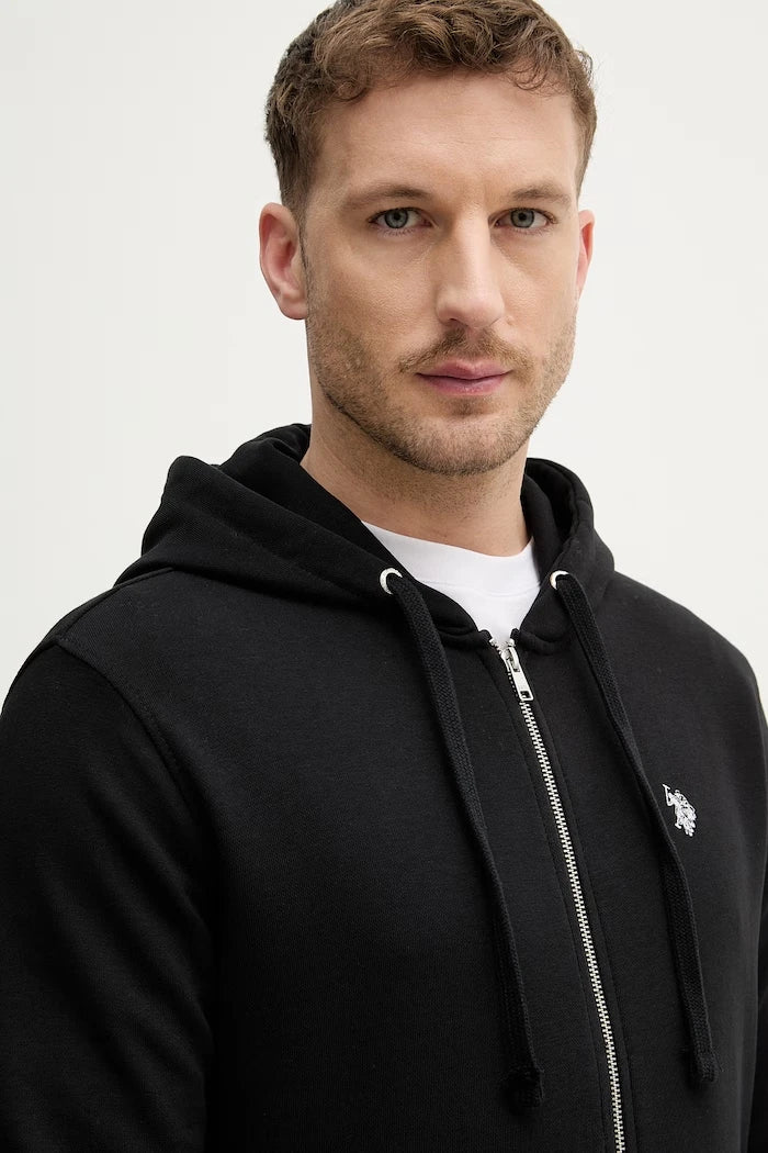 U.S. Polo Assn. Erkek Pamuklu Fermuarlı Sweatshirt DHM LB