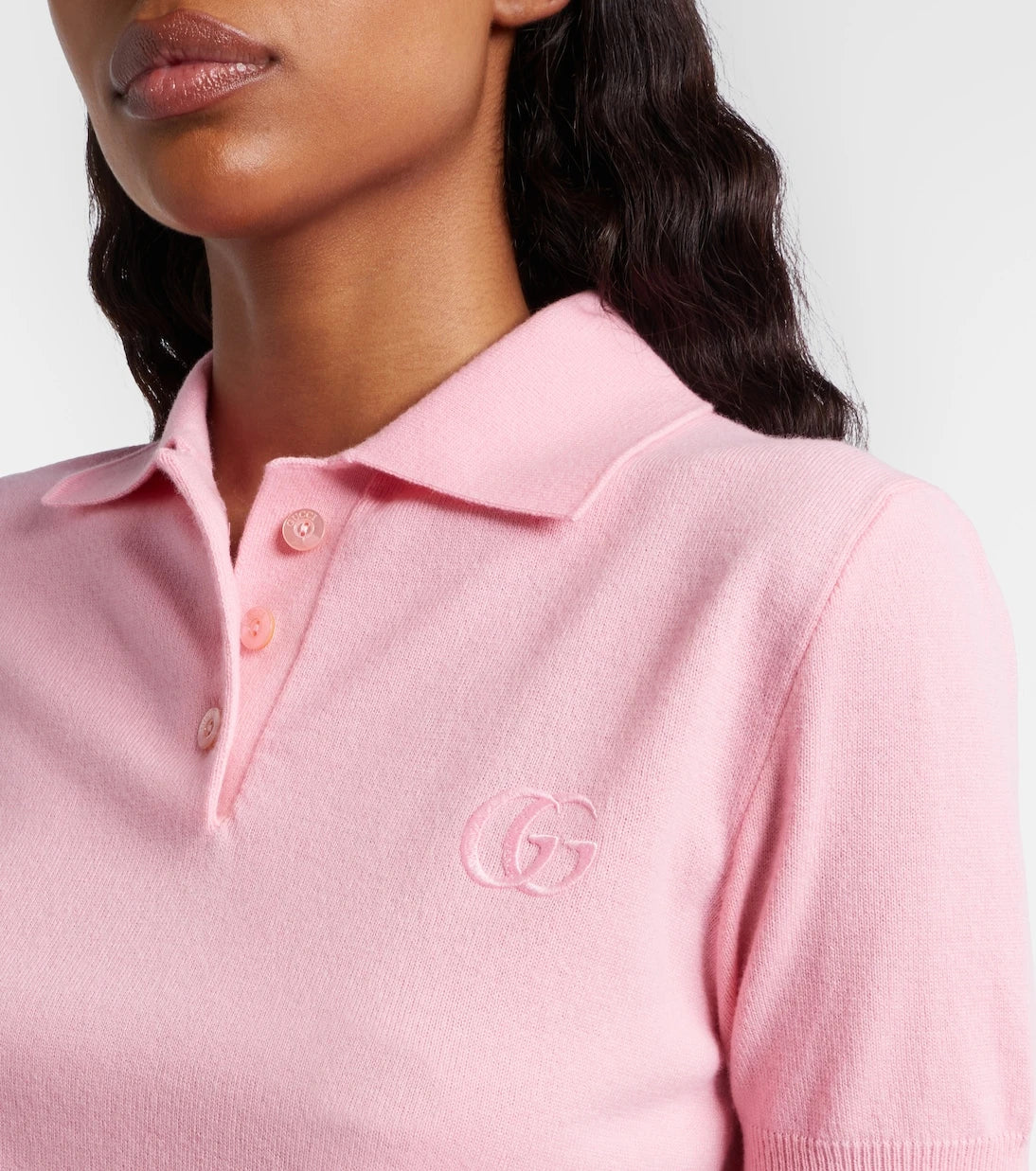 Gucci - Double G wool polo shirt