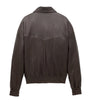 Saint Laurent Brown Leather Bomber Jacket