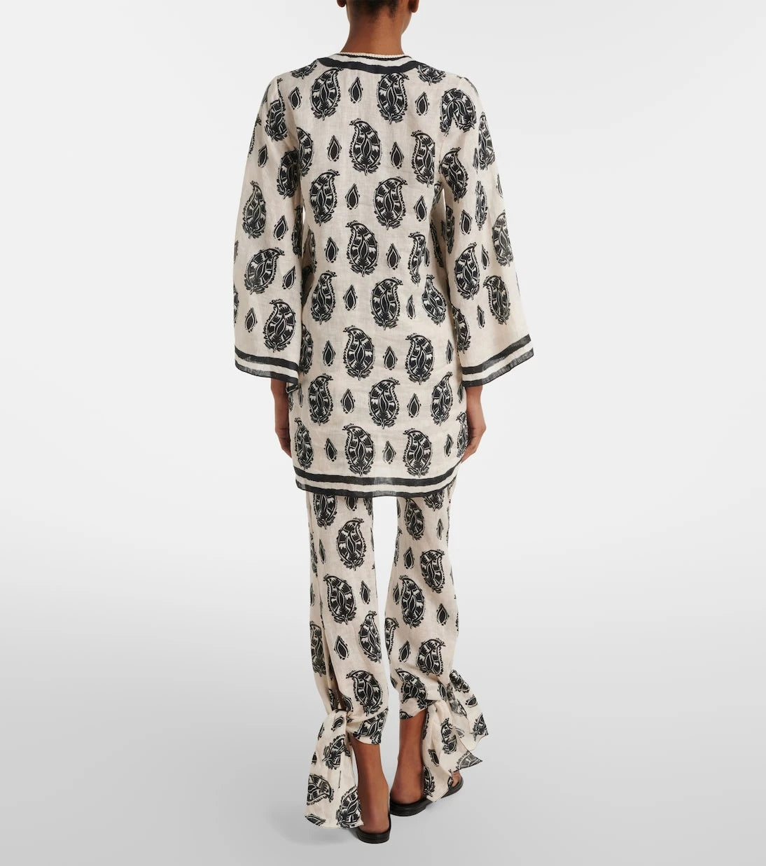 Johanna Ortiz - Printed linen wide-leg pants