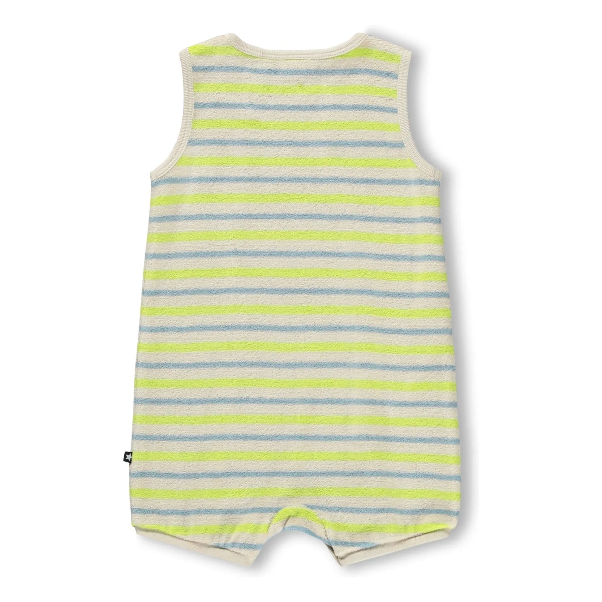 Molo - Striped Fu Combishort Organic Cotton | Ecru