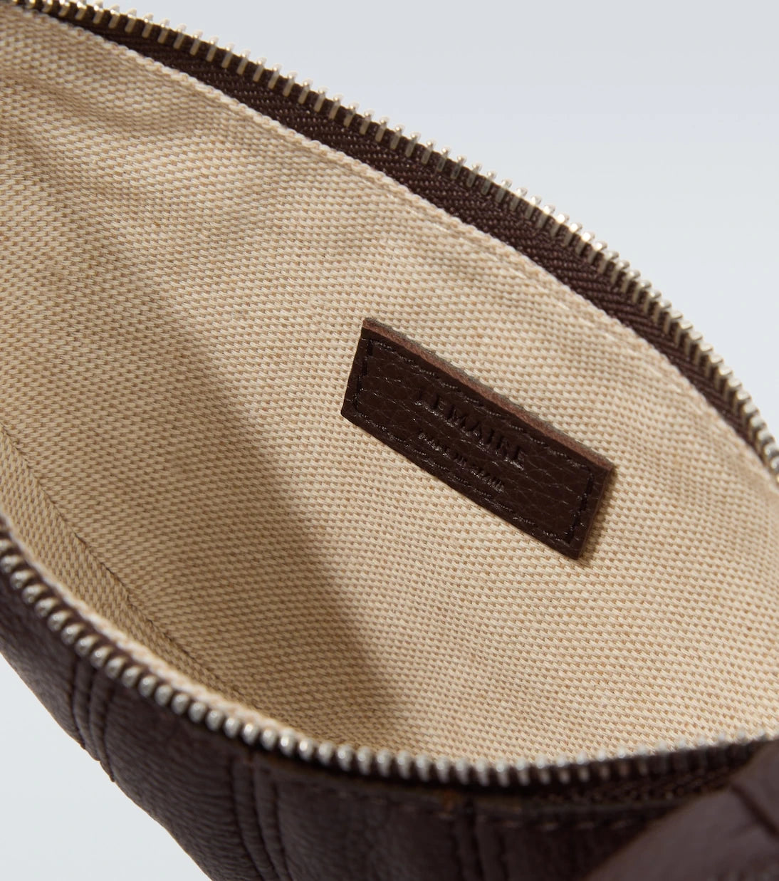 Lemaire - Croissant leather wallet on chain