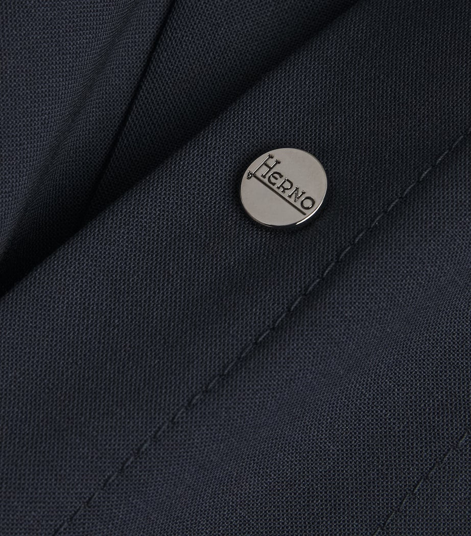 Navy Collared Overshirt