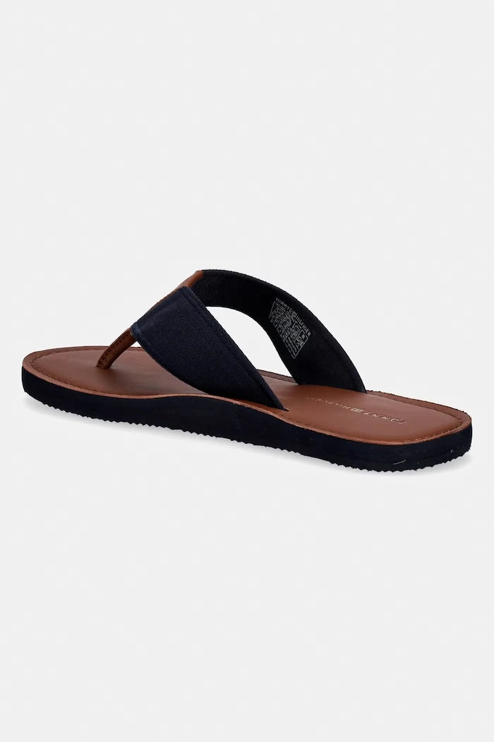 Tommy Hilfiger Erkek Parmak Arası Terlik HILFIGER LEATHER BEACH SANDAL
