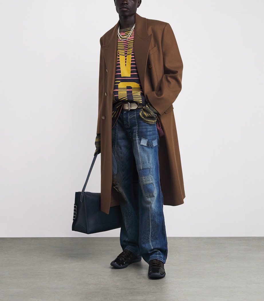 Vivienne Westwood Beige Wool-Cashmere Melton Overcoat