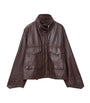 Clay Leather Jacket OXBLOOD RED