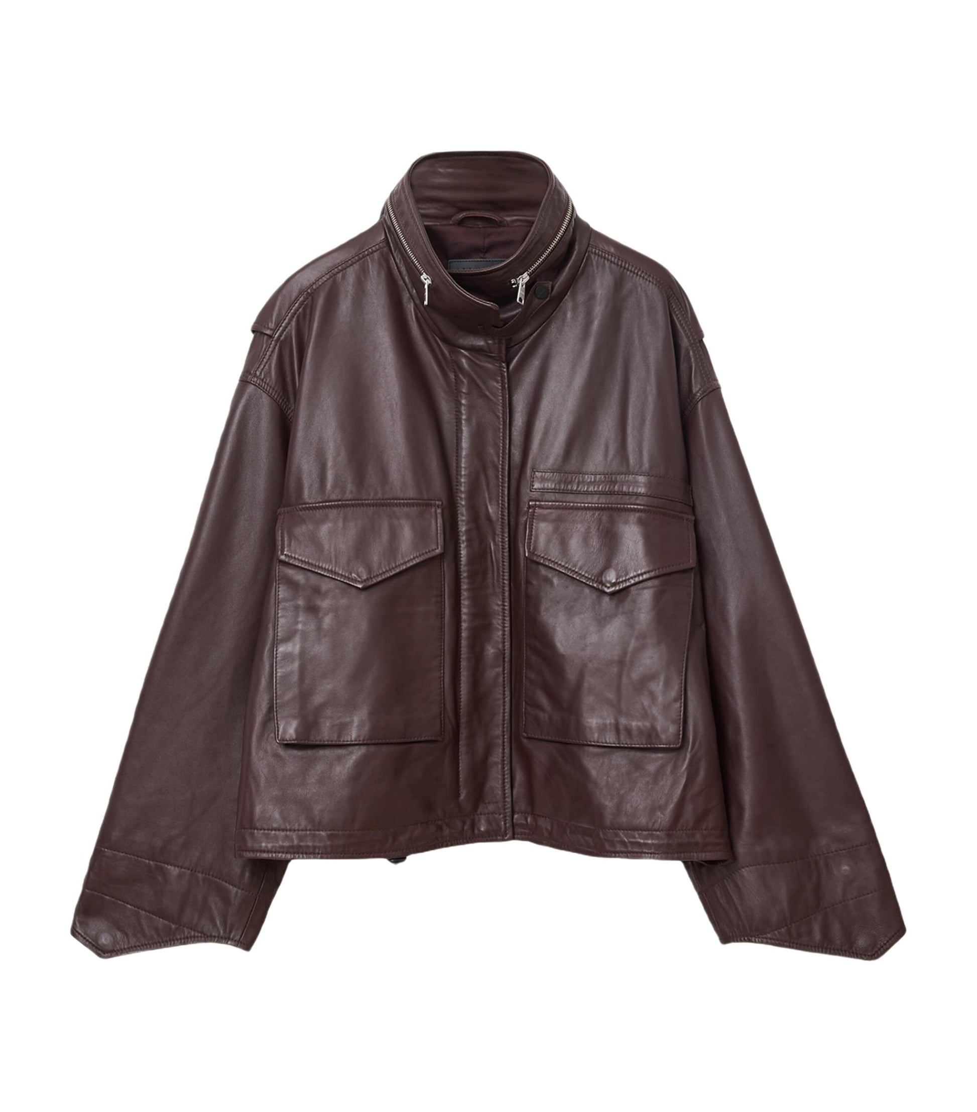 Clay Leather Jacket OXBLOOD RED