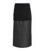 Stylein Black Crepe Bardi Midi Skirt
