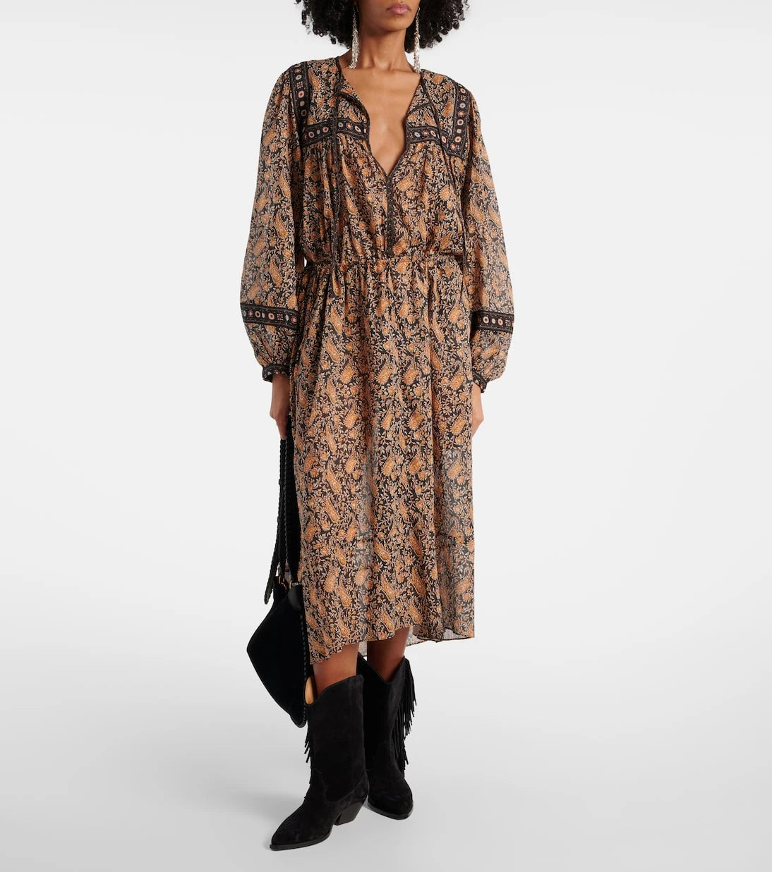 Marant Etoile - Greila cotton voile midi dress