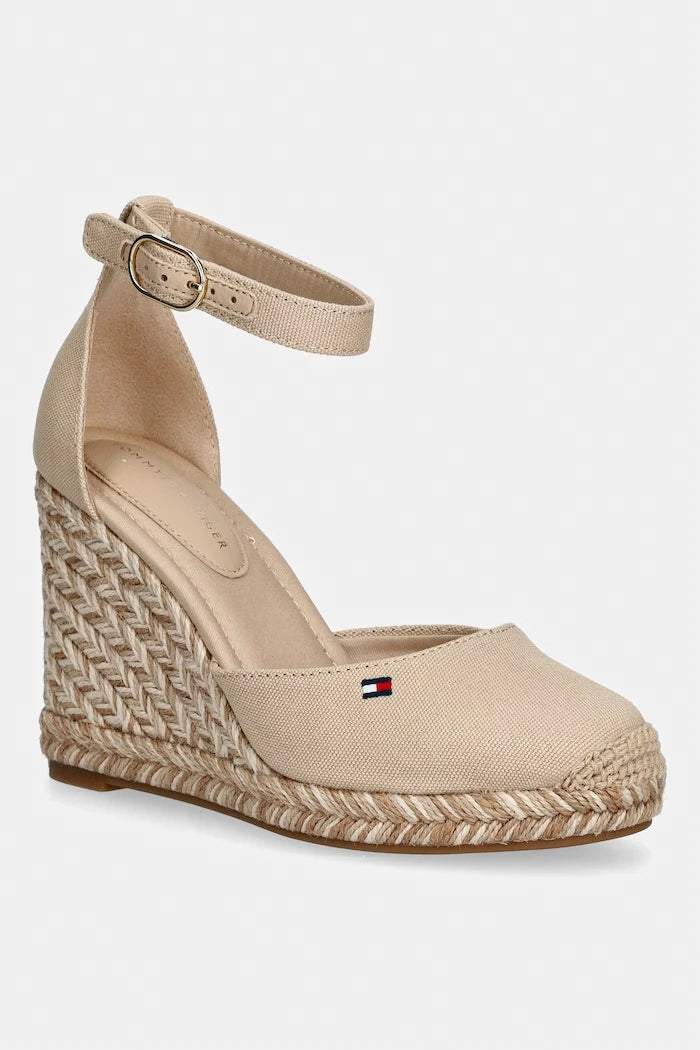 Tommy Hilfiger еспадрили дамски FLAG HIGH WEDGE ESPAD CLOSED TOE